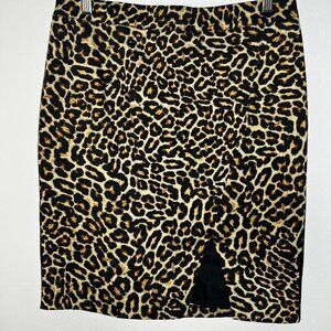 Morgan Di Toi Women's Mini Skirt 40/8 Leopard Stretch Tuxedo Stripe Mobwife